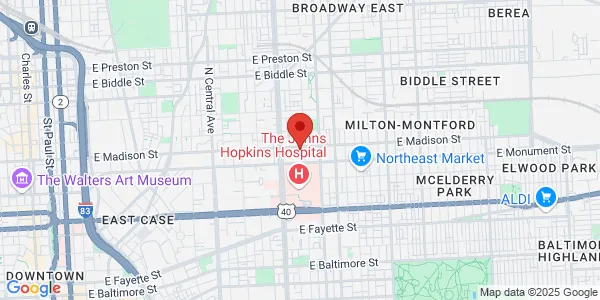 Map of 733 N Broadway Baltimore, MD 21205