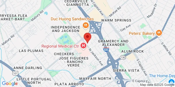 Map of 244 N Jackson Ave Ste 110 San Jose, CA 95116