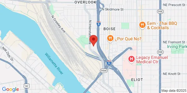 Map of 3500 N Interstate Ave Portland, OR 97227