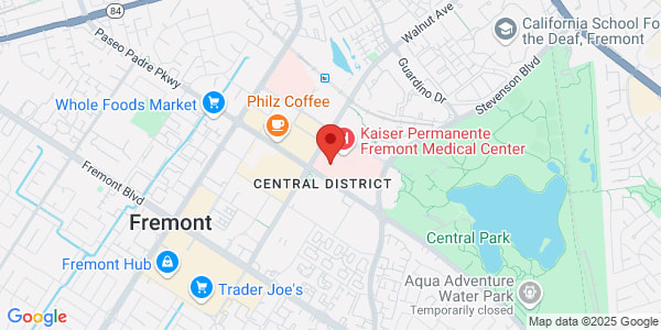 Map of 39400 Paseo Padre Pkwy Fl 1 Fremont, CA 94538