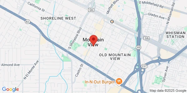 Map of 555 Castro St Mountain View, CA 94041