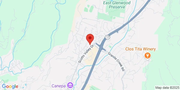 Map of 5615 Scotts Valley Dr Scotts Valley, CA 95066