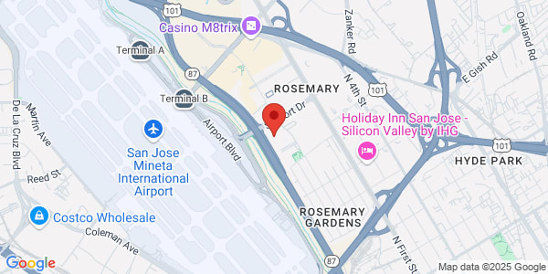 Map of 1721 Technology Dr San Jose, CA 95110