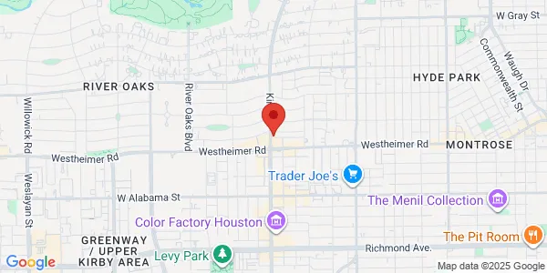 Map of 2535 Kirby Dr L Ehrlich Associates Medical Clinic Houston, TX 77019