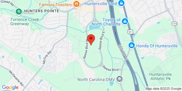 Map of 13420 Reese Blvd W Huntersville, NC 28078