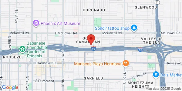Map of 1300 N 12th St Ste 300 Phoenix, AZ 85006