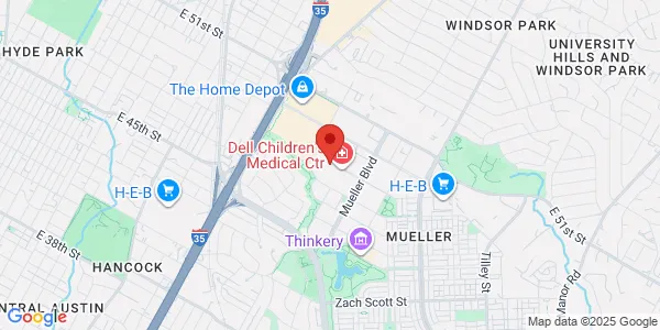 Map of 4900 Mueller Blvd Fl 2 Austin, TX 78723