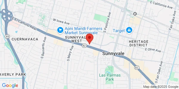 Map of 901 W El Camino Real Sunnyvale, CA 94087
