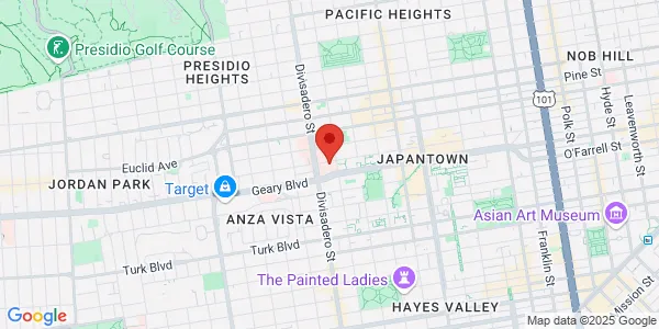 Map of 2233 Post St Ste 105 San Francisco, CA 94115