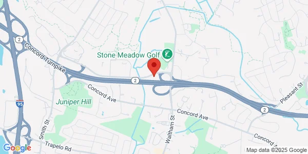 Map of 16 Hayden Ave Lexington, MA 02421
