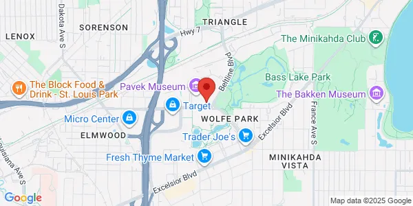 Map of 5000 W 36th St Ste 120 Minneapolis, MN 55416