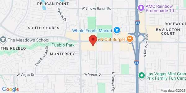 Map of 7477 W Lake Mead Blvd Ste 220 Las Vegas, NV 89128