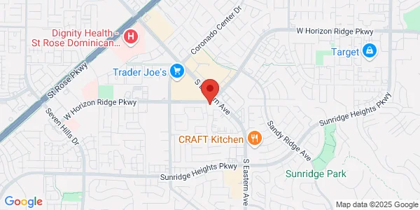 Map of 2705 W Horizon Ridge Pkwy Ste 120 Henderson, NV 89052