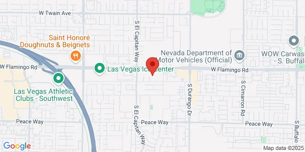 Map of 8879 W Flamingo Rd Ste 204 Las Vegas, NV 89117