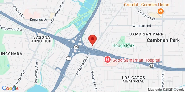 Map of 14651 S Bascom Ave Ste 215 Los Gatos, CA 95032