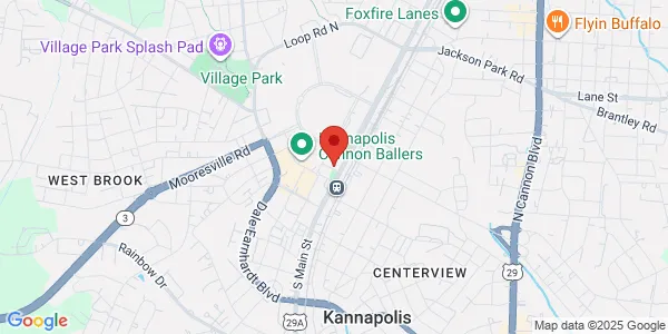 Map of 104 West A St Kannapolis , NC 28081