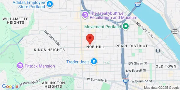 Map of 1040 NW 22nd Ave Ste 460 Portland, OR 97210