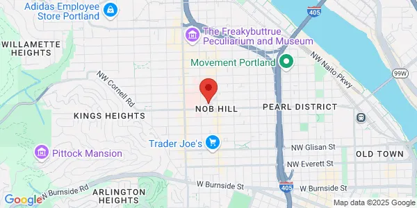 Map of 1040 NW 22nd Ave Bldg 2, Ste 600 Portland, OR 97210