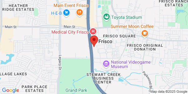 Map of 8350 Dallas Pkwy Ste 300 Frisco, TX 75034
