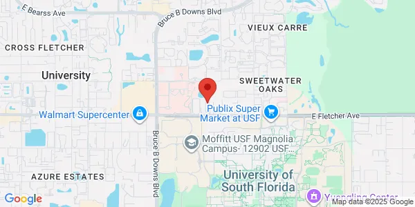 Map of 3500 E Fletcher Ave Ste 502 Tampa, FL 33613