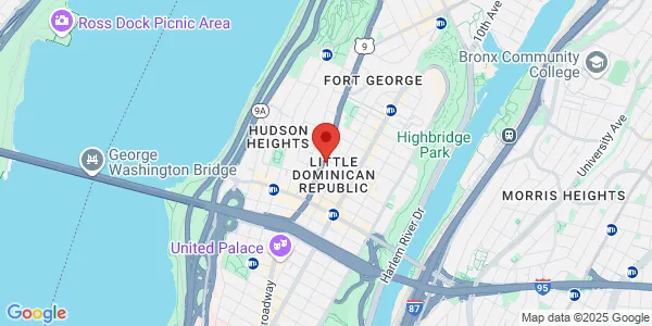 Map of 4334 Broadway New York, NY 10033