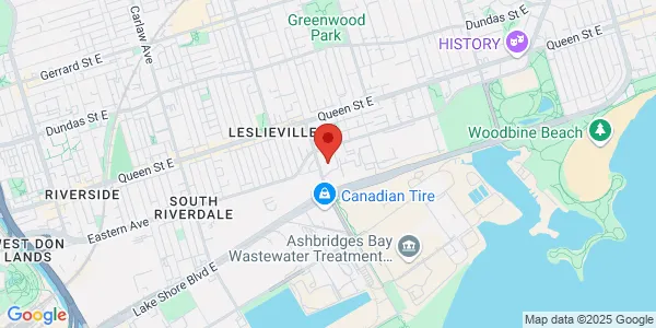 Map of 17 Leslie Street Toronto, ON M4M 3H9 Canada