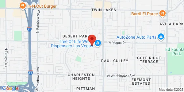 Map of 6151 Vegas Dr Las Vegas, NV 89108