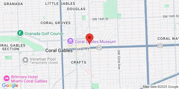 Map of 2344 Douglas Rd Coral Gables, FL 33134