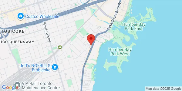 Map of 2318 Lake Shore Boulevard W Toronto, ON M8V 1B5 Canada