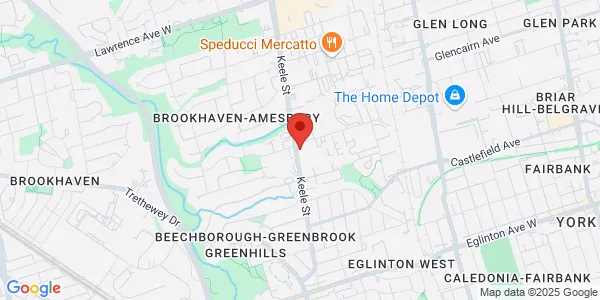 Map of 2221 Keele St Ste 104 Toronto, ON M6M 3Z5 Canada