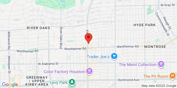 Map of 2535 Kirby Dr L Ehrlich Associates Medical Clinic Houston, TX 77019
