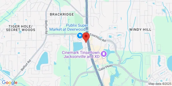 Map of 4372 Southside Blvd Ste 206 Jacksonville, FL 32216