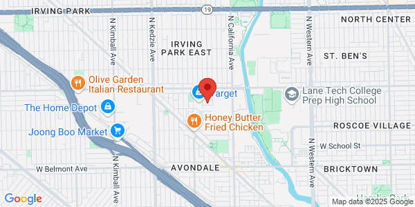 Map of 2937 W Addison St Chicago, IL 60618