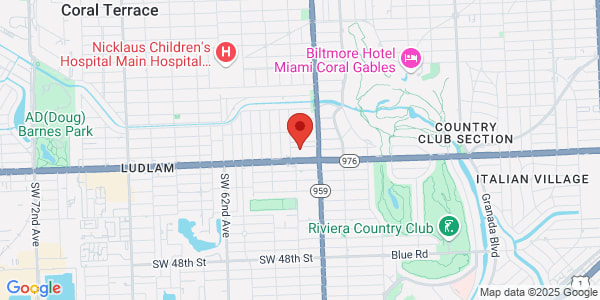 Map of 5761 Bird Rd Ste A Miami, FL 33155