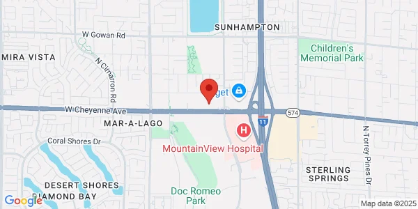 Map of 7324 W Cheyenne Ave Ste 4 Las Vegas, NV 89129