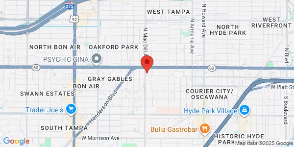 Map of 110 S MacDill Ste 300 Tampa, FL 33609