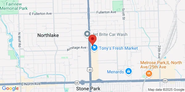 Map of 10350 Armitage Ave Melrose Park, IL 60164