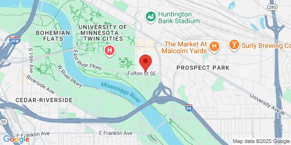 Map of 909 Fulton St SE Minneapolis, MN 55455