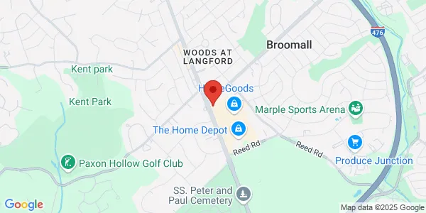 Map of 1991 Sproul Rd Broomall, PA 19008