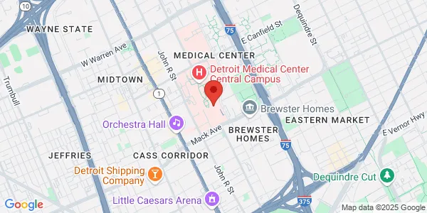 Map of 3901 Beaubien St Detroit, MI 48201