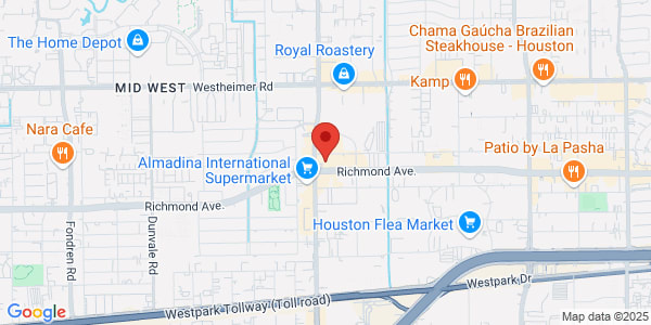 Map of 6430 Richmond Ave Ste 380 Houston, TX 77057