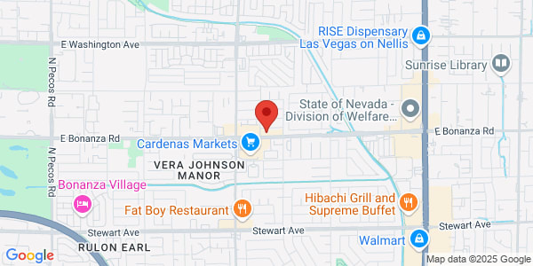 Map of 4500 E Bonanza Rd Ste D Las Vegas, NV 89110