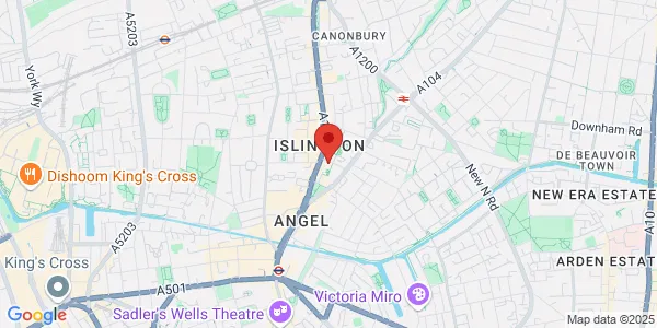 Map of ​10-12 Gaskin Street London N1 2RY United Kingdom