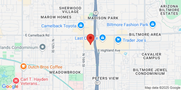 Map of 1661 E Camelback Rd Ste 160 Phoenix, AZ 85016