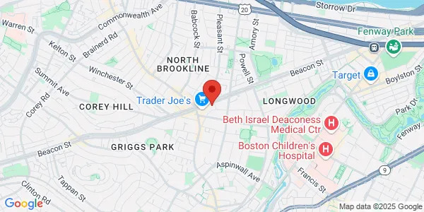 Map of 1285 Beacon St Brookline, MA 02446