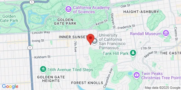 Map of 505 Parnassus Ave UCSF School of Medicine San Francisco, CA 94143