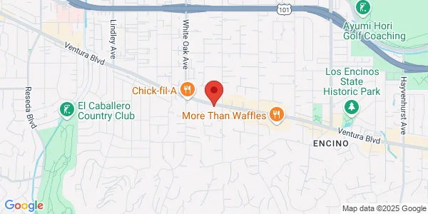Map of 17530 Ventura Blvd Ste 105 Encino, CA 91316