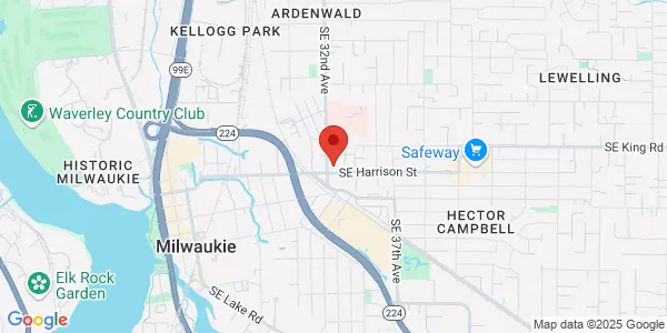 Map of 10582 SE 32nd Ave Milwaukie, OR 97222