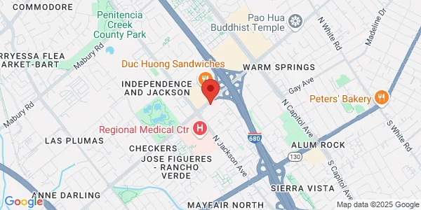 Map of 2344 McKee Rd Ste 30 San Jose, CA 95116