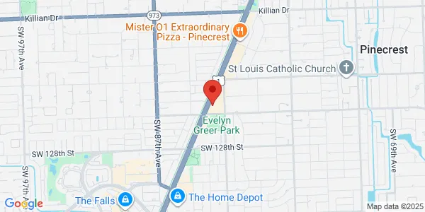 Map of 12301 S Dixie Hwy Pinecrest, FL 33156
